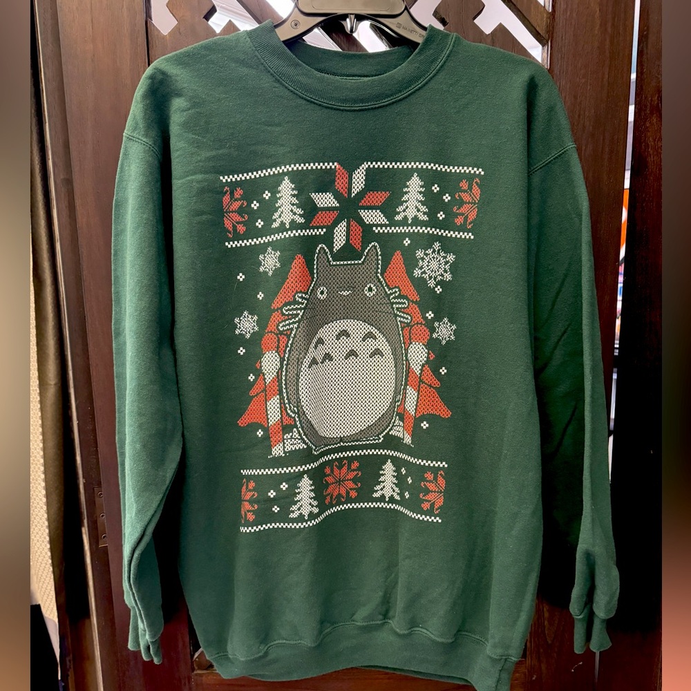 Ghibli "My Neighbor Totoro" Christmas sweatshirt, adult medium